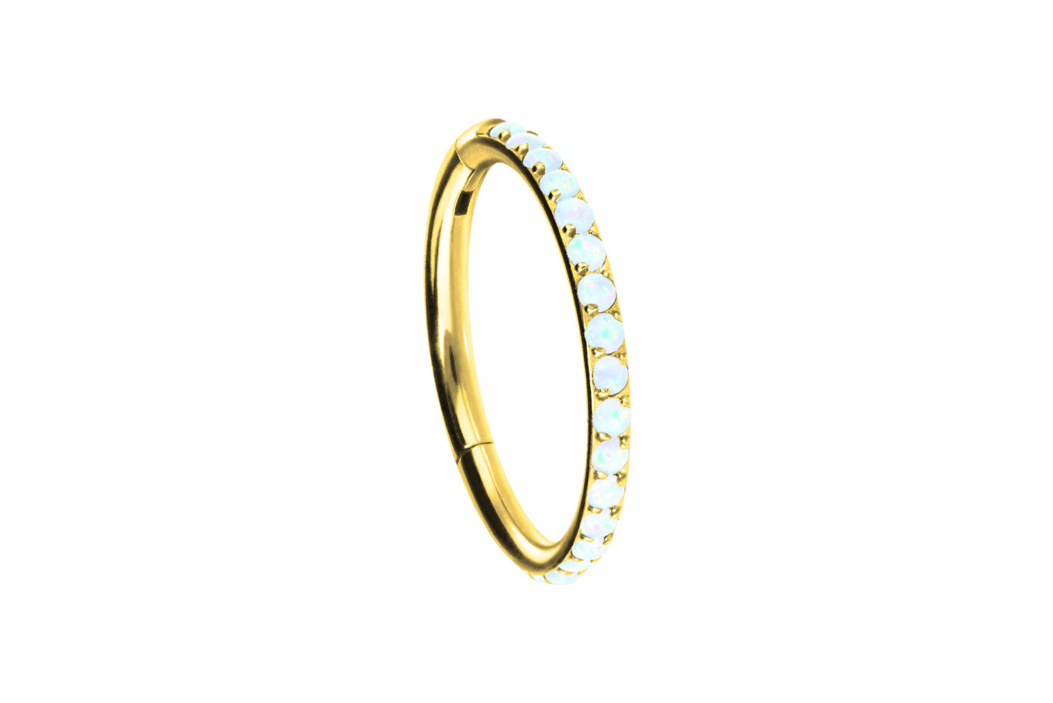 Titan Segmentring Clicker Piercing SYNTHETISCHE OPALE